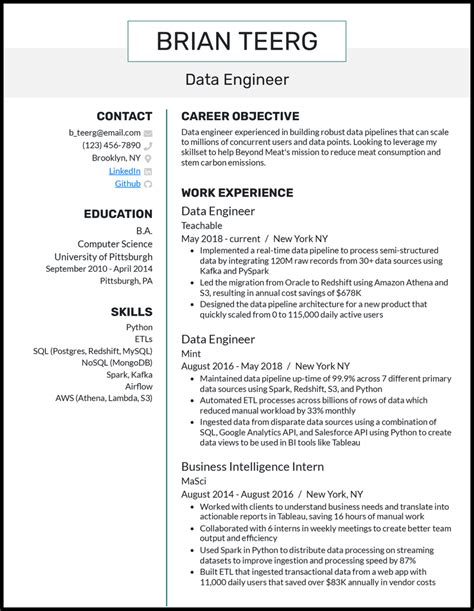 engineer resume objective|7 Engineering Resume Examples for 2024 .